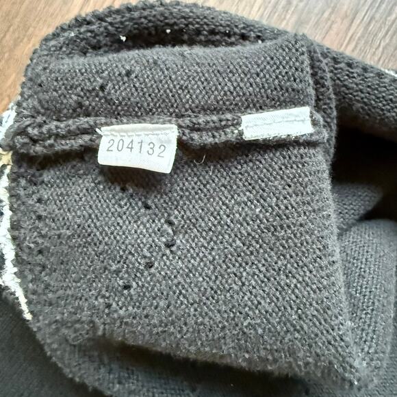 Ann Taylor LOFT Black White Sweater Knit Halter Top Boho Cotton Small - Picture 10 of 10